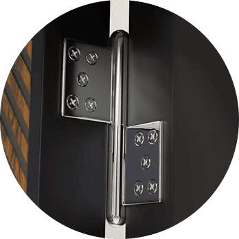 304 stainless steel hinge for GoldenTop Timber Security Door – 200kg weight capacity, 50+ year lifespan