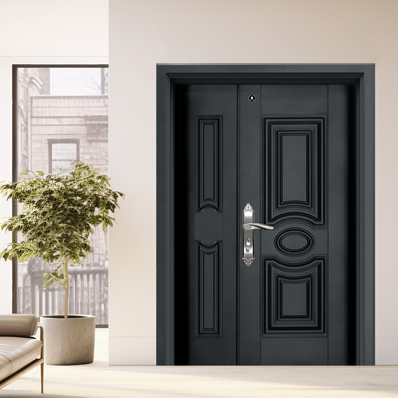 European-style solid board design for Deluxe Series – sleek full-coverage security door panel