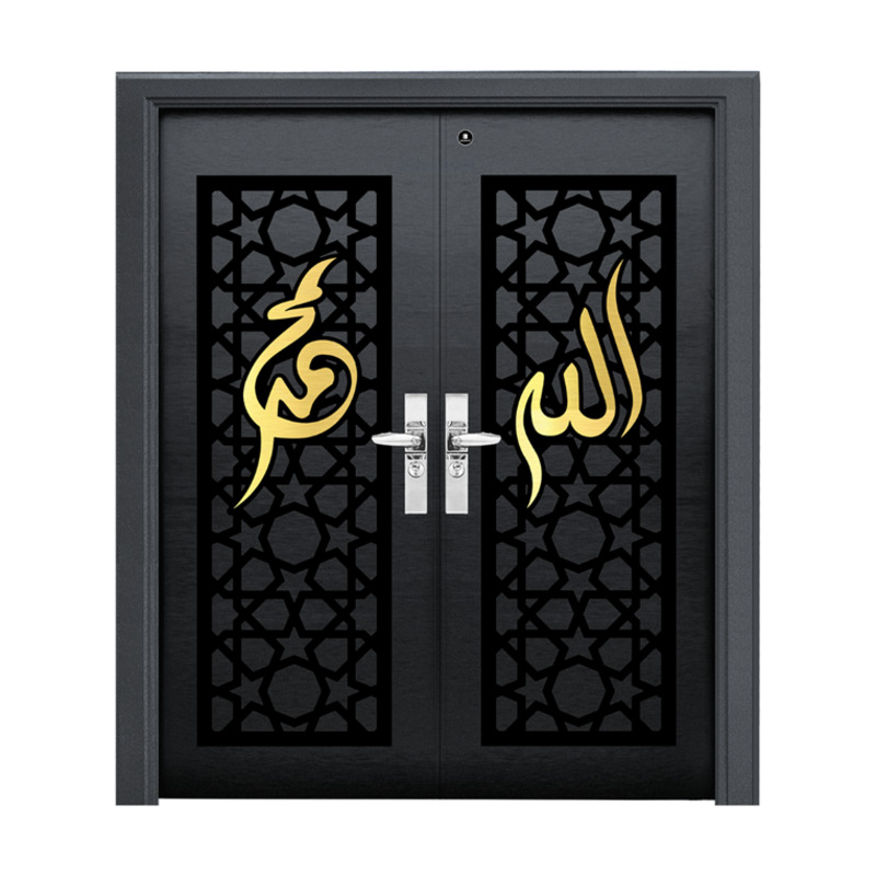 Islamic geometric patterns on security doors, designed by Golden Top