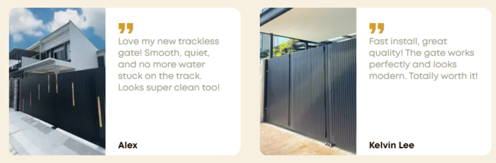 Customer reviews about Golden Top’s secured autogates for homes