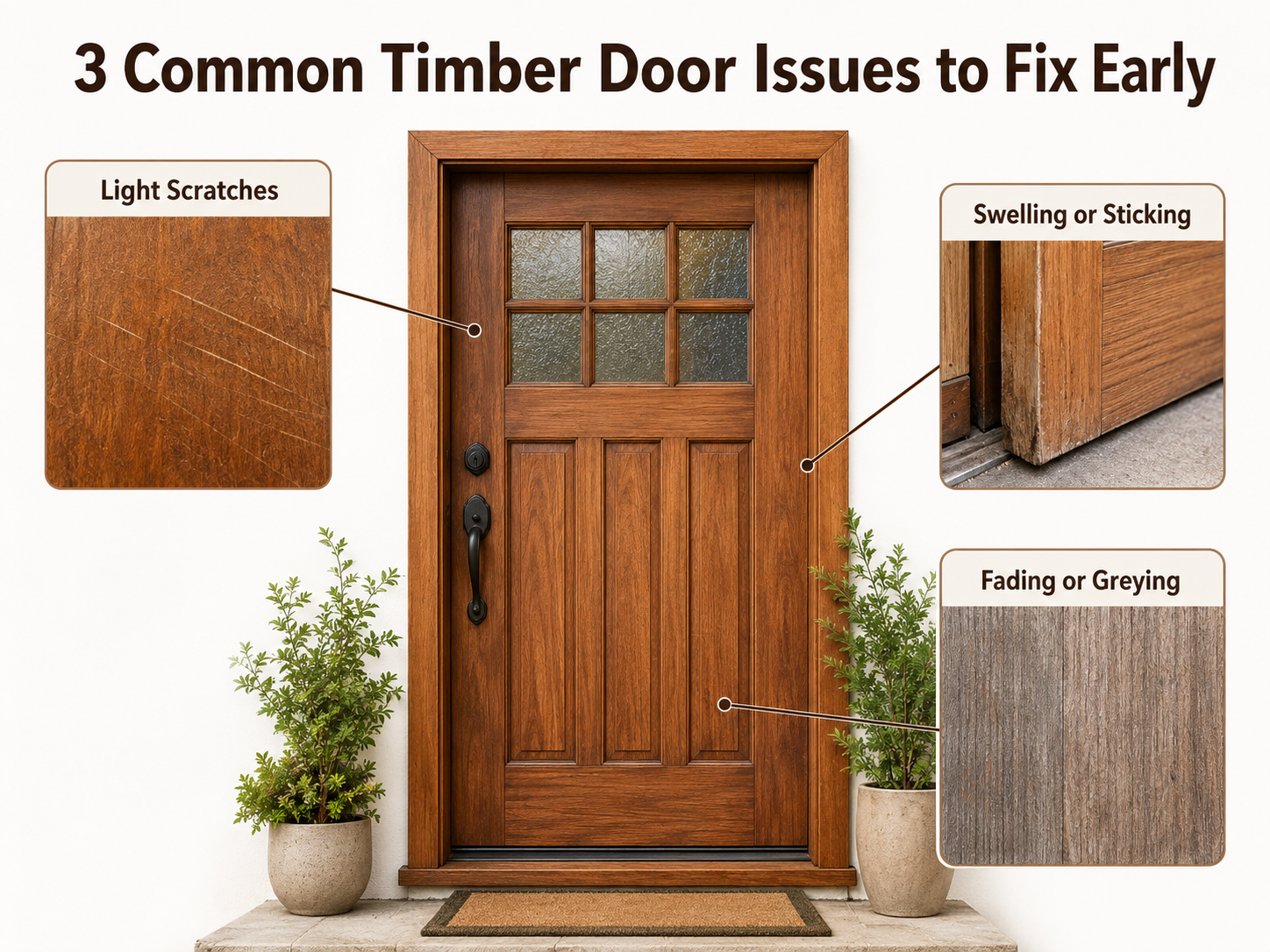 Common signs to fix on timber doors