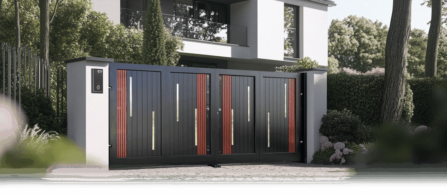 Trackless autogate for terrace houses in Malaysia